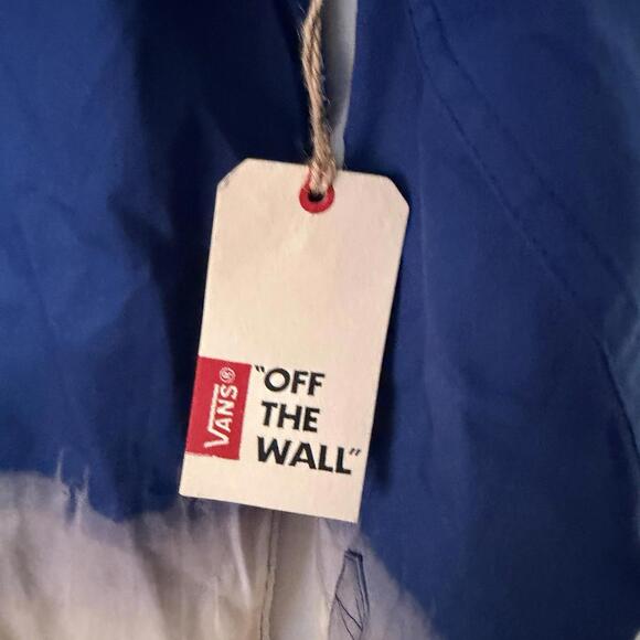 Vans Off The Wall Dip-dye Ombre Long Sleeve Button Up Shirt Size Medium - Picture 2 of 5